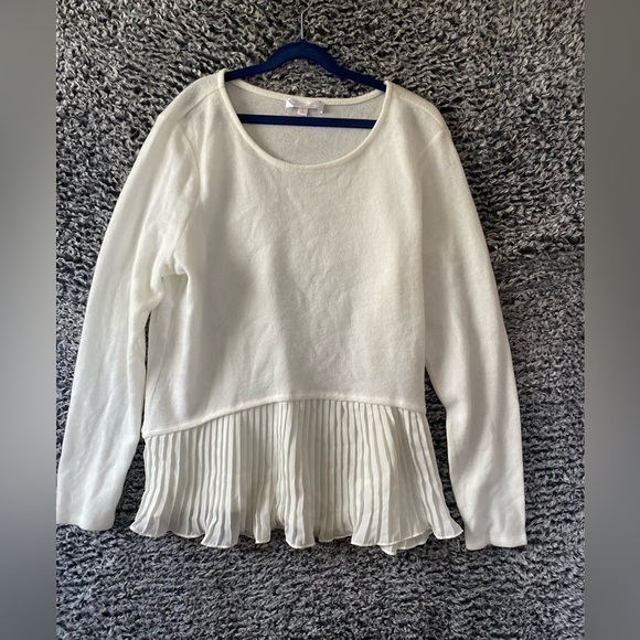Laura Conrad white  sweater Medium - Picture 1 of 5